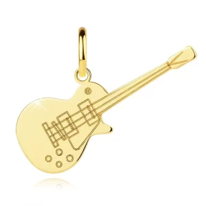 zlatni-privjesak-elektricna-gitara-sa-detaljnim-graviranjem