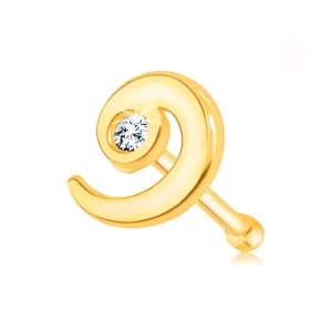 zlatni-piercing-za-nos-spirala-sa-dijamantom