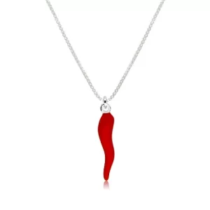 srebrna-ogrlica-crvena-čili-paprika-sjajni-kutni-lančić