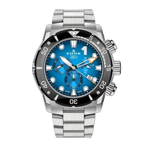 Edox Chronograph 10242 TINM BUIDN Scaled